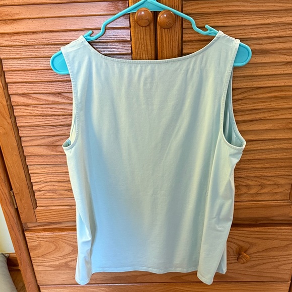 NWT 🌸 J Jill Soft Blue Women's Tank Top Size Large - Picture 7 of 9